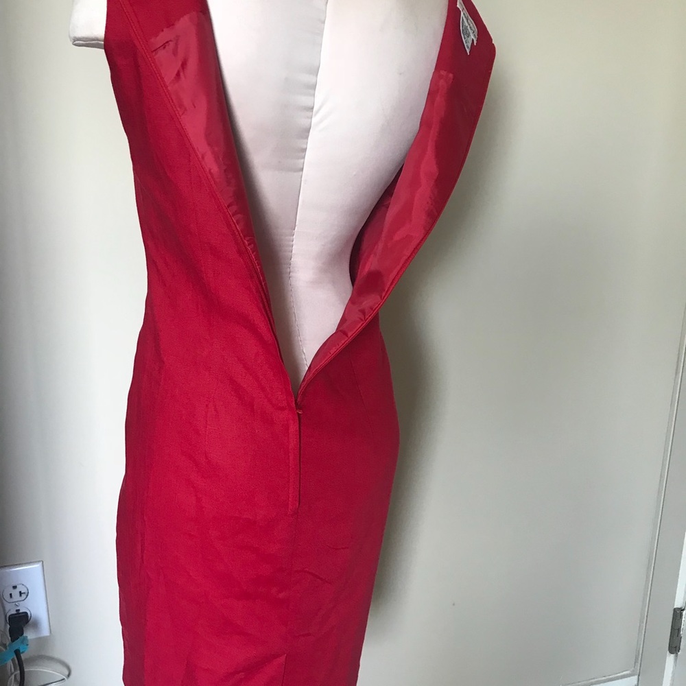 Talbots Red Sheath Dress - Picture 3 of 6